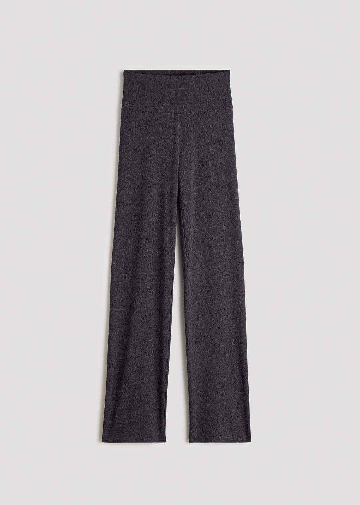Women's Straight Leg Cotton Leggings for Tall Women in Black