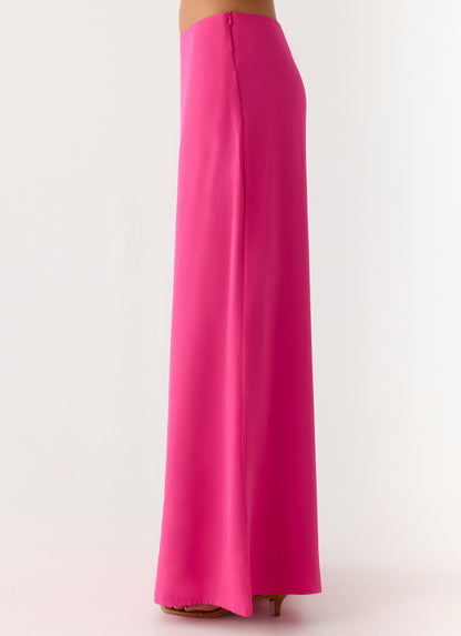 Ashlea Maxi Skirt - Fuchsia