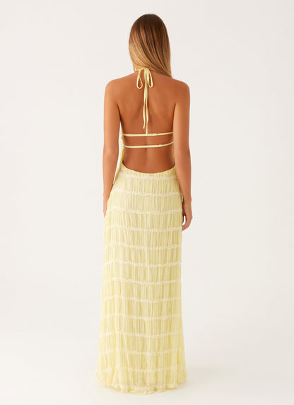 Aullie Maxi Dress - Yellow