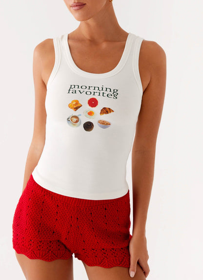 Avalita Tank Top - Ivory