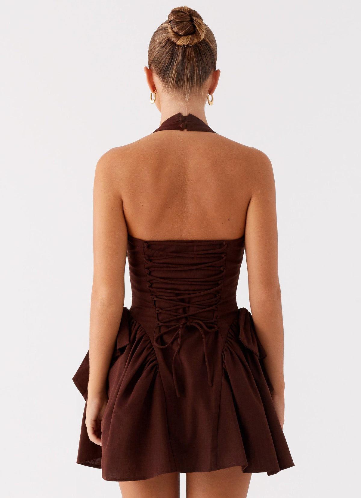 Avalo Mini Dress - Chocolate