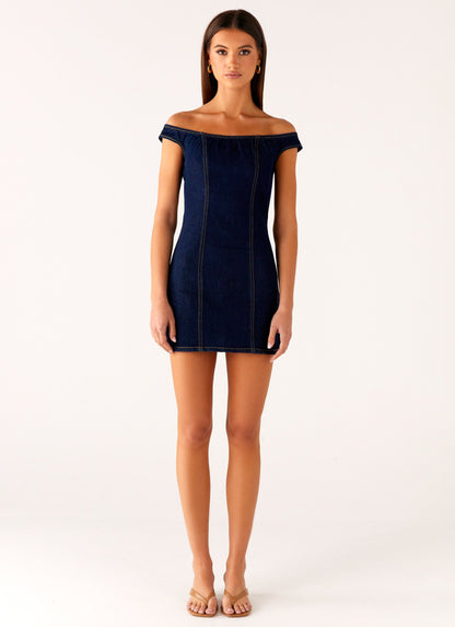 Bonnie Denim Mini Dress - Indigo