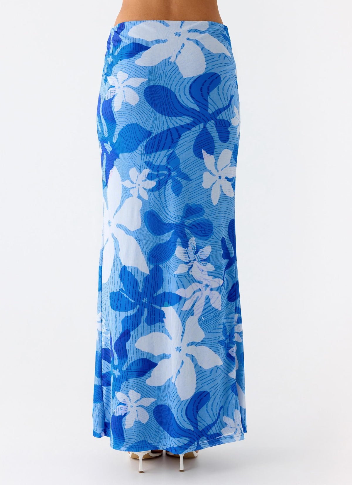 Briene Maxi Skirt - Sea Blue