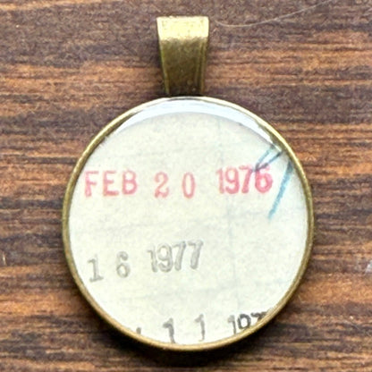 Book Lover Necklace -- February 20 in red