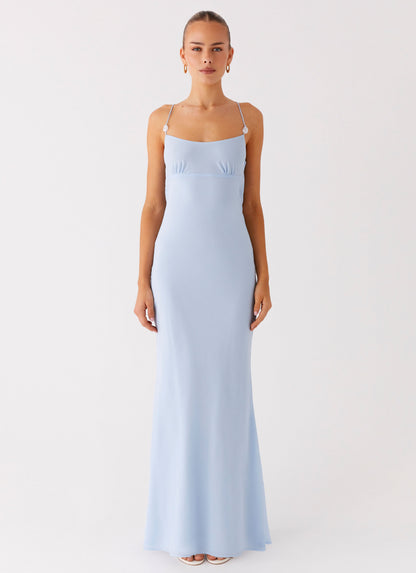 Cabello Maxi Dress - Pale Blue