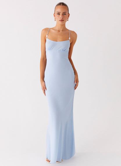 Cabello Maxi Dress - Pale Blue