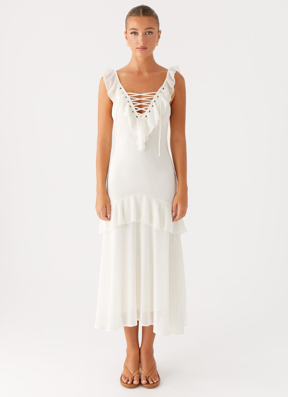 Celie Midi Dress - Ivory