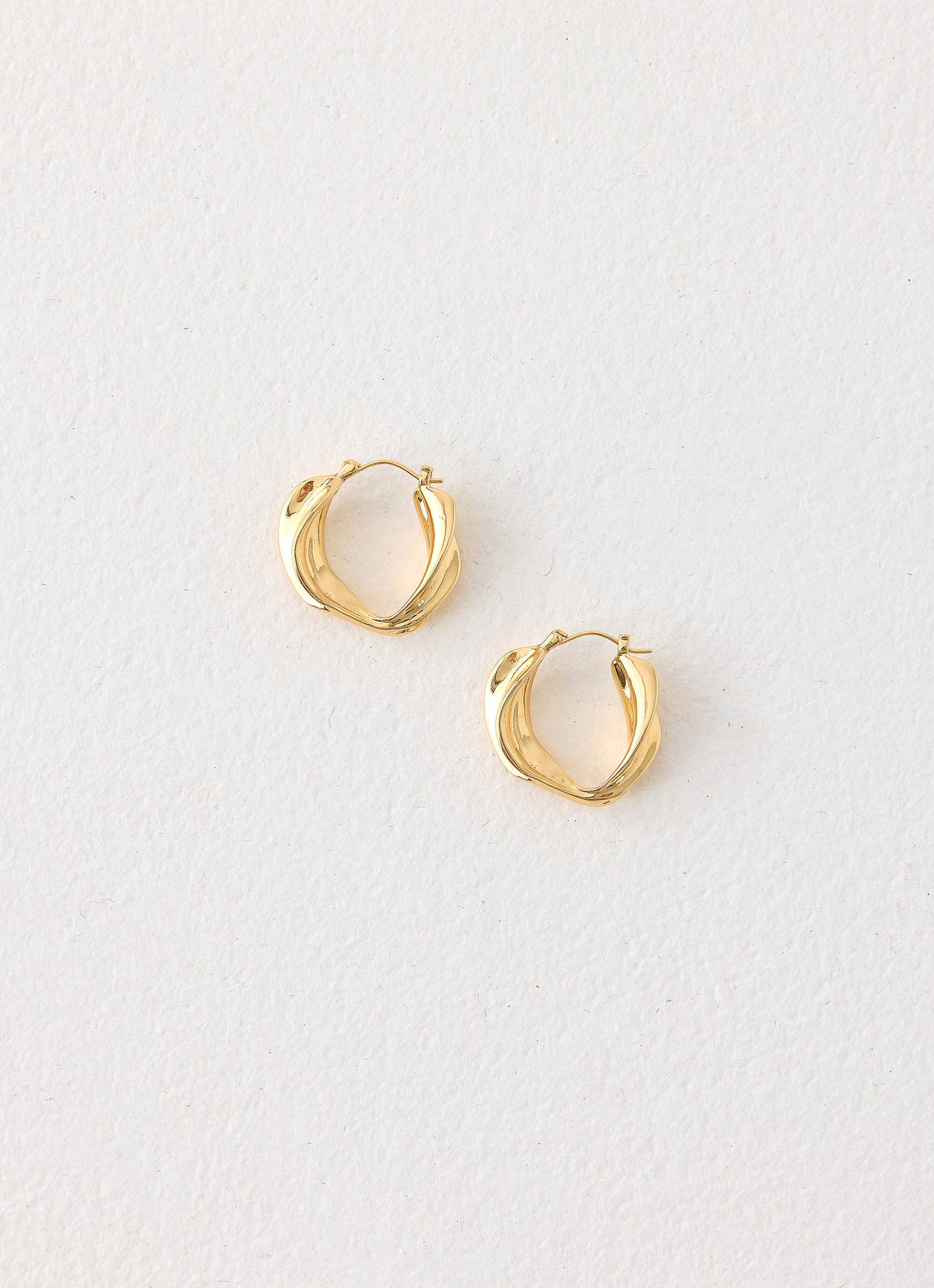 Chrome Crush Earrings - Gold