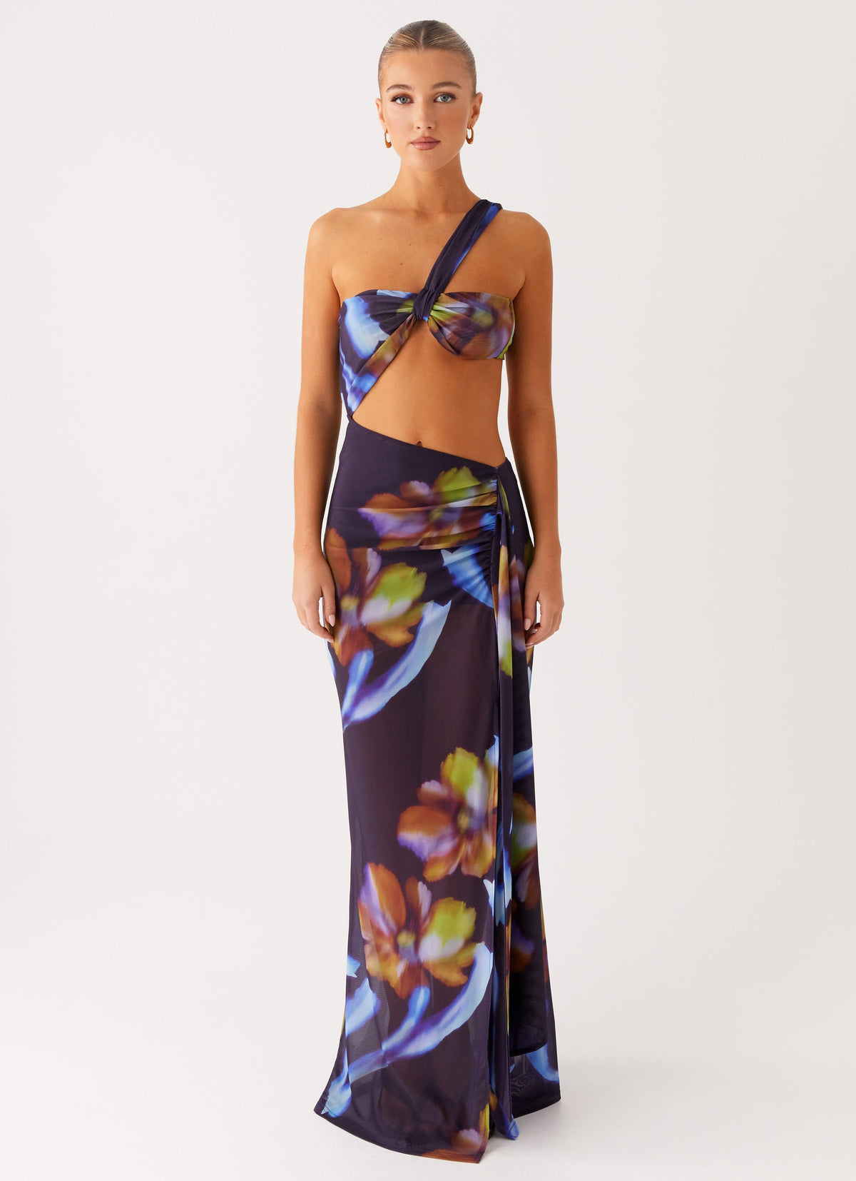 Costa Rica Maxi Dress - Dark Floral