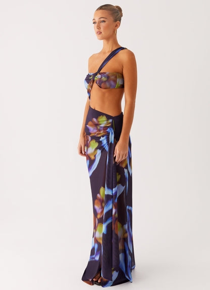 Costa Rica Maxi Dress - Dark Floral