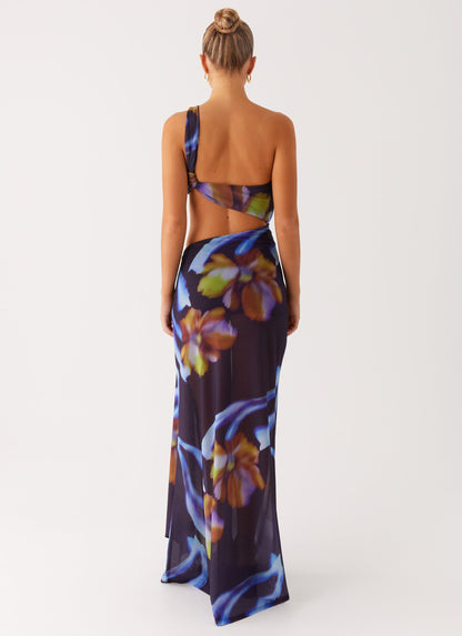 Costa Rica Maxi Dress - Dark Floral