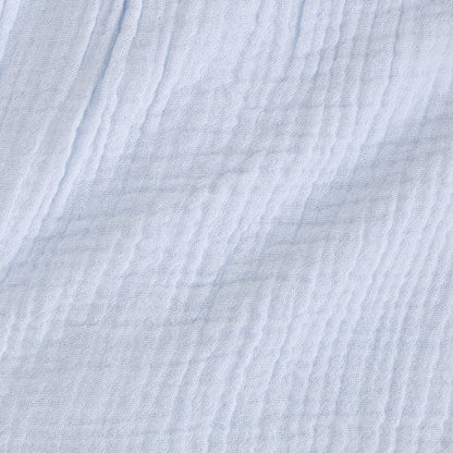Halogen Blue Cotton Crinkle Ruffled Shorts