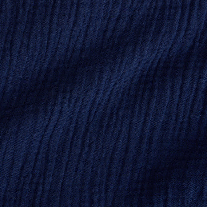 Varsity Navy Cotton Crinkle Dress