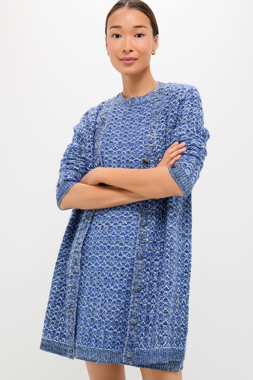 Blue Knit Liv Cardigan
