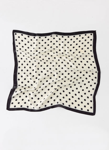 Dotty Dreams Scarf - White Polkadot