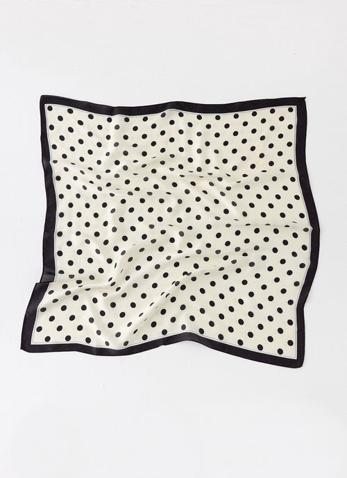 Dotty Dreams Scarf - White Polkadot