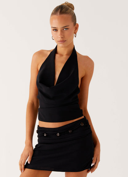 Elice Mini Skirt - Black