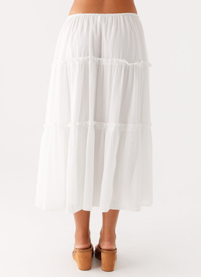 Evi Midi Skirt - Ivory