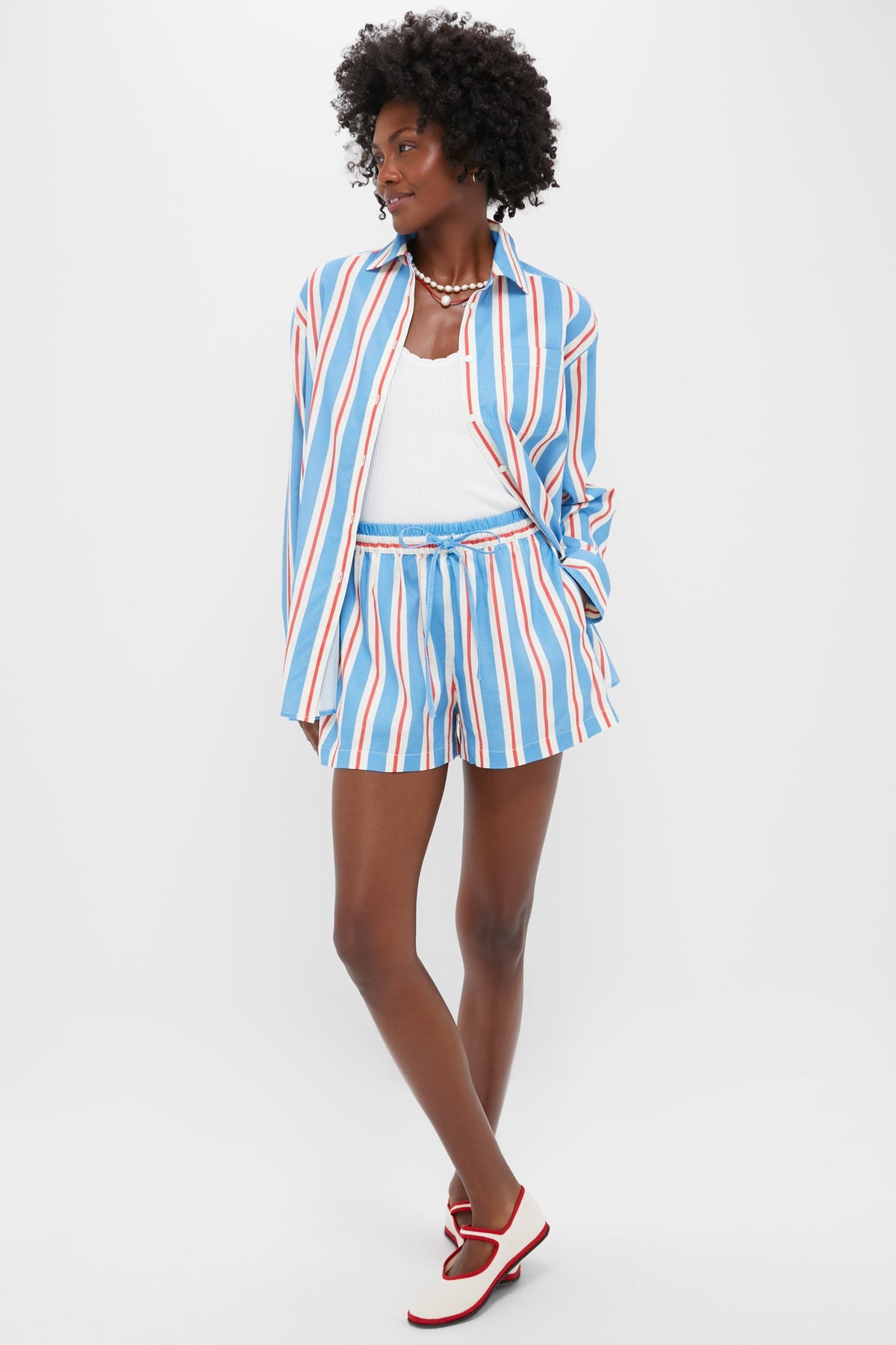 Americana Stripe Charlie Shorts