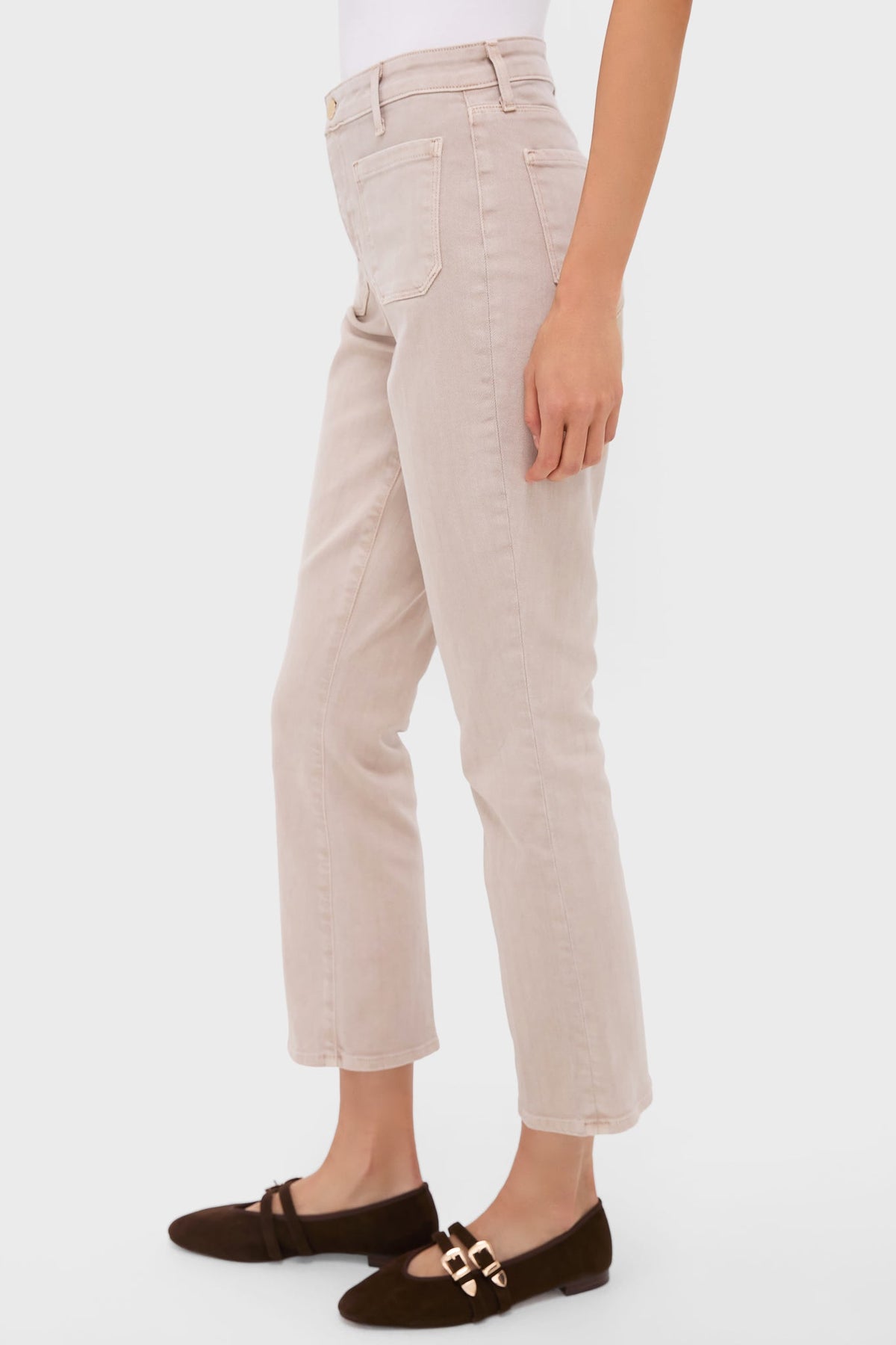 Biscuit Noya High Rise Patch Pocket Slim Flare