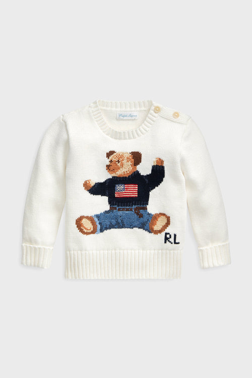 Baby Polo Bear Cotton Sweater