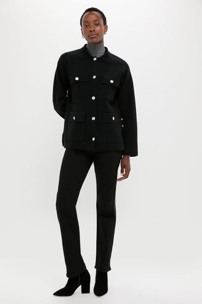 Black Cambridge Sweater Jacket