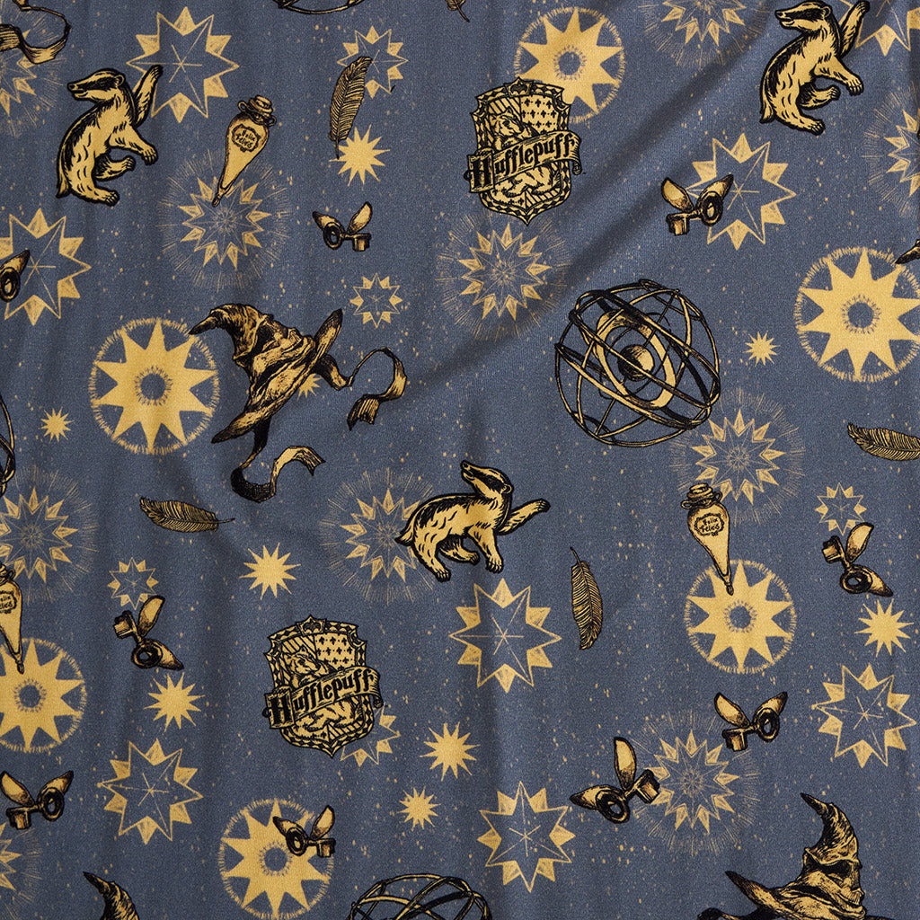 Hufflepuff House Ruffled Twirl Dress