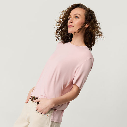 Delaney Blush Women's Loose Tee