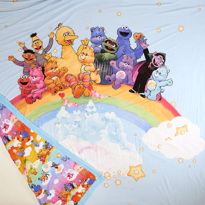 Care Bears™ x Sesame Friends & Rainbow Friends Luxe Patoo® Blanket