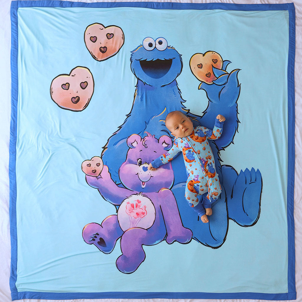 Care Bears™ Share Bear & Cookie Monster Luxe Patoo® Blanket