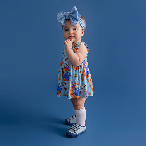 Care Bears™ Share Bear & Cookie Monster Bow Babydoll Bodysuit Dress