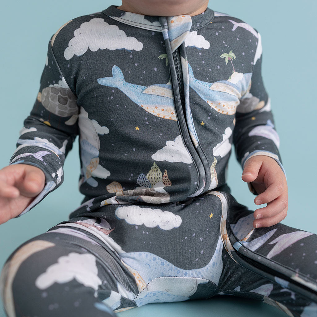 Caspian Footie Zippered One Piece