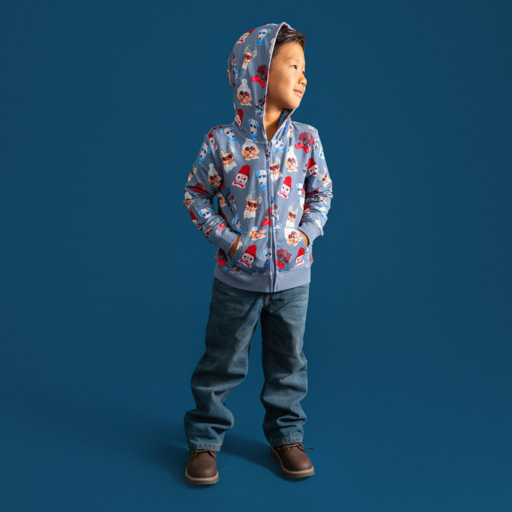 Quinlyn French Terry Zippered Hoodie