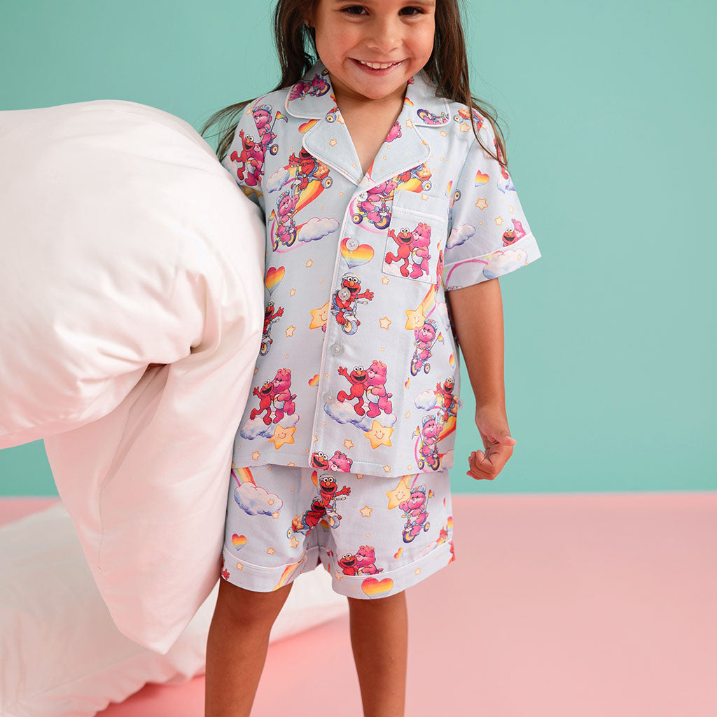 Care Bears™ Cheer Bear & Elmo Twill Pajama Short Set