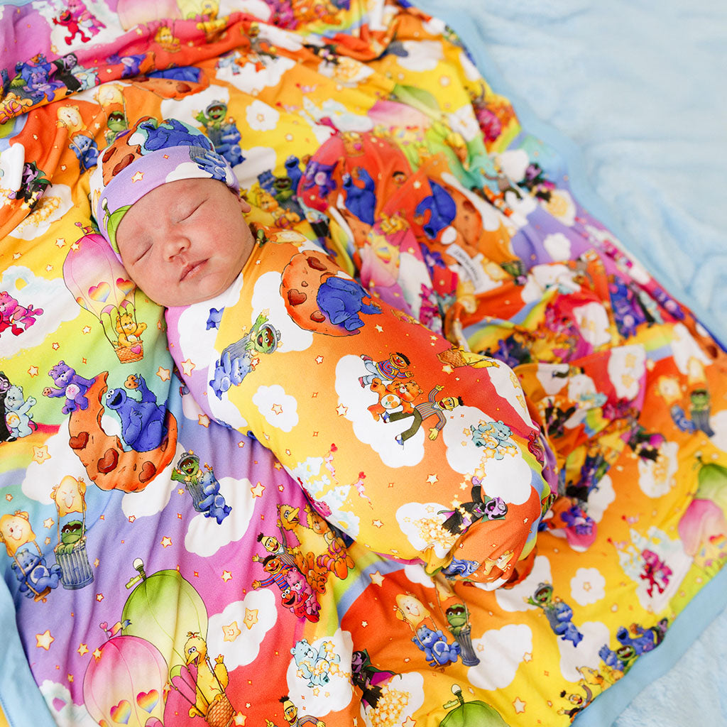 Care Bears™ x Sesame Friends Swaddle Beanie Set