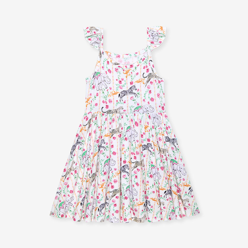 Lyra Ruffled Picot Twirl Dress