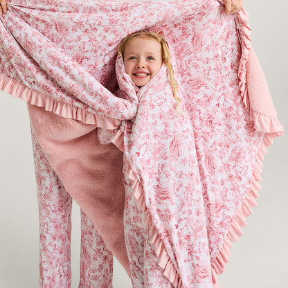 Antoinette Ruffled Luxe Plush Patoo® Blanket