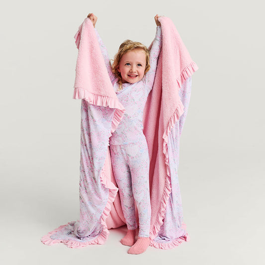 Josephine Ruffled Luxe Plush Patoo® Blanket