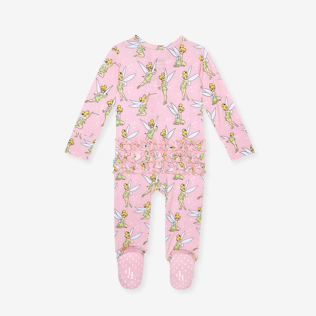 Disney Tinker Bell Footie Ruffled Zippered One Piece