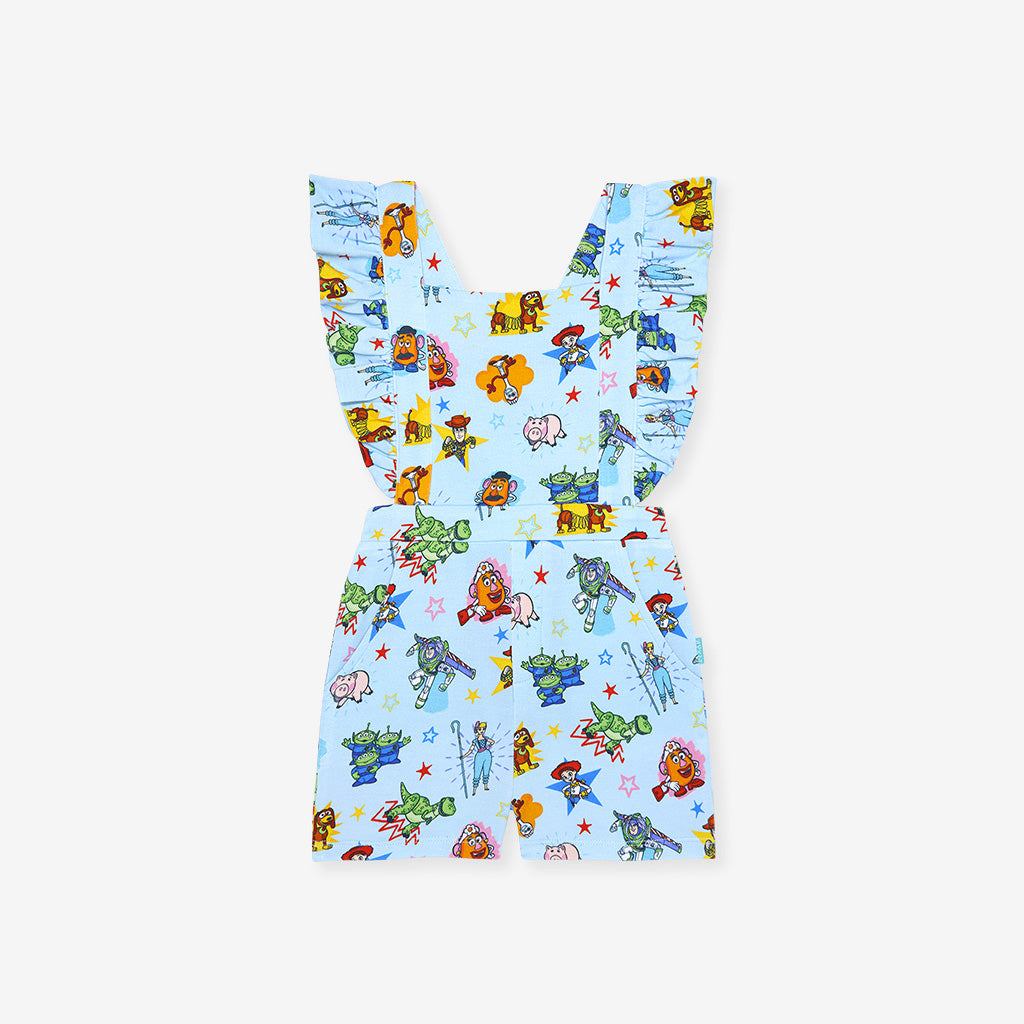 Disney Toy Story Time French Terry Short Overalls