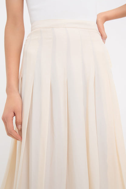 Arctic Wolf Atelier Pleated Maxi Skirt