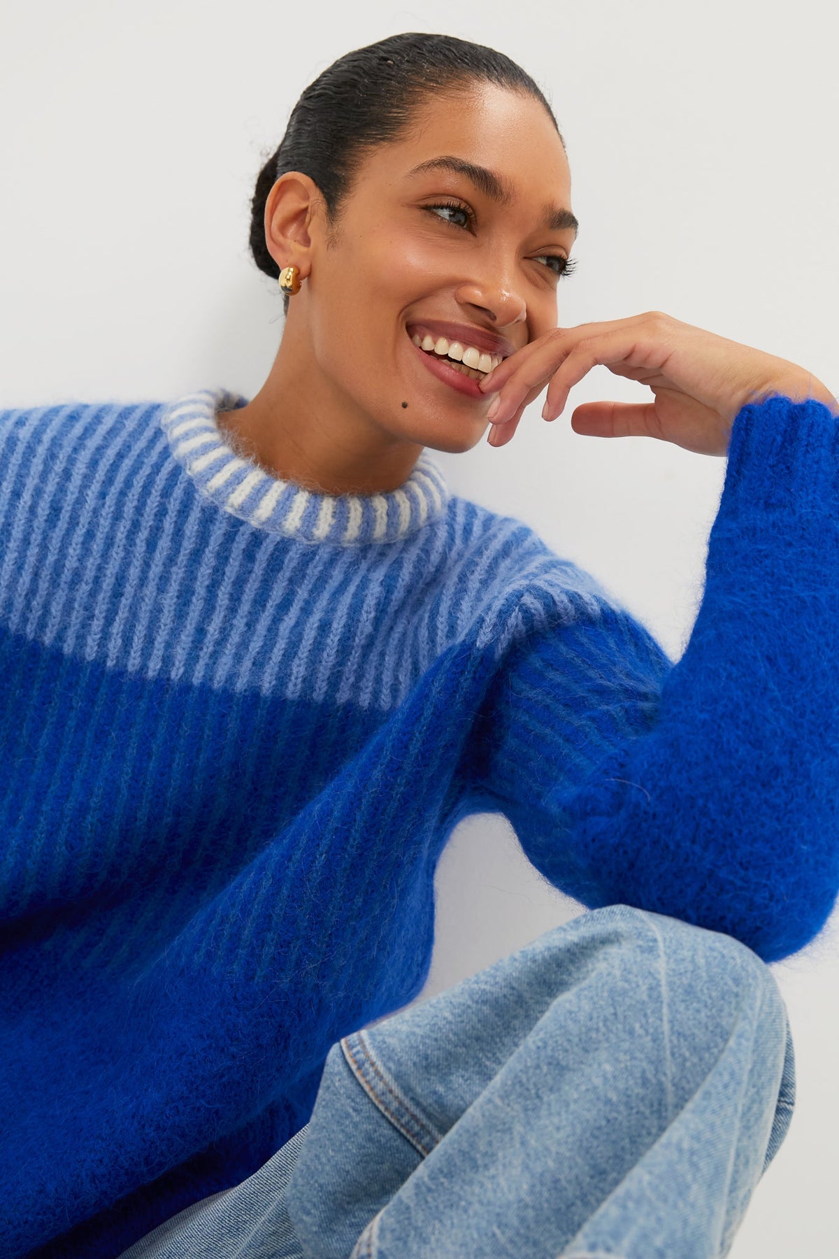 Blue Cocha Sweater