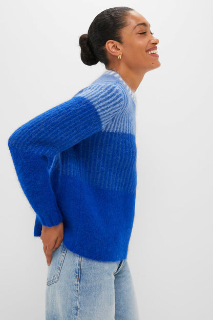 Blue Cocha Sweater