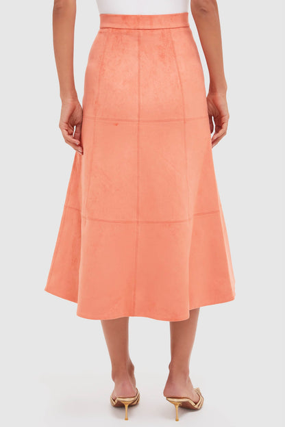 Amber Suede Bently Midi Skirt