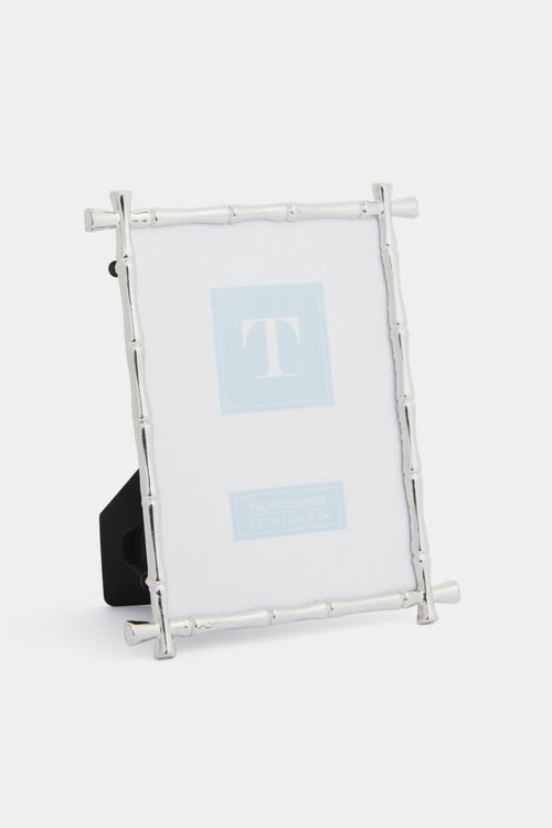 5x7 Bamboo Silver Frame