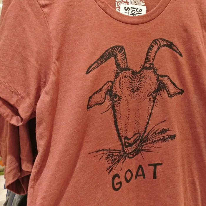 Adult Crew Neck - Goat Rust Tee (S - 2X) by Slow Loris