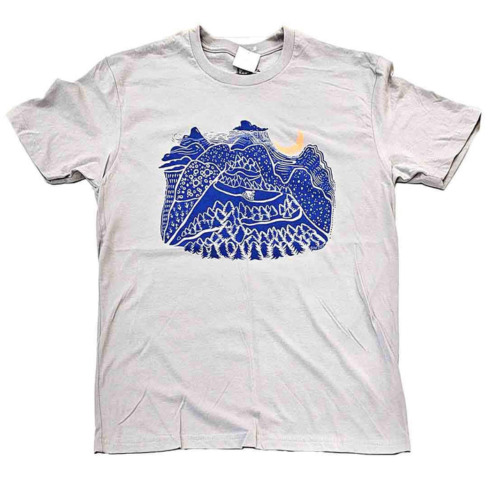 Adult Crew Neck* - Night Ride Light Gray Tee (S - 2X) by Slow Loris