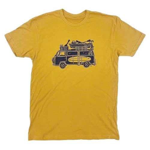 Adult Crew Neck* - Road Trip Antique Gold Tee (XL & 2X Only) by Slow Loris