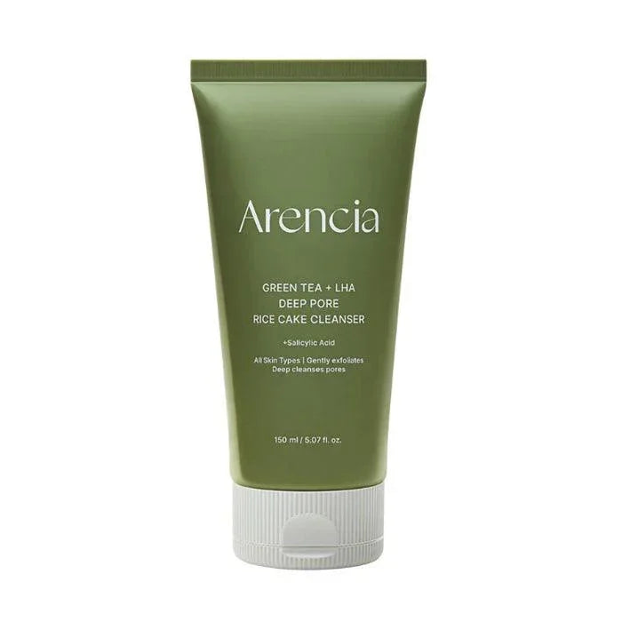 [Arencia] Green Tea + LHA Deep Pore Rice Cake Cleanser 150ml - Ballagrio