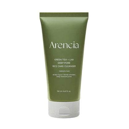 [Arencia] Green Tea + LHA Deep Pore Rice Cake Cleanser 150ml - Ballagrio